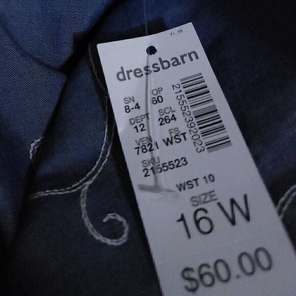 Westport 1962 Floral 100% Cotton Dress Size 16w (NWT) - Picture 11 of 14